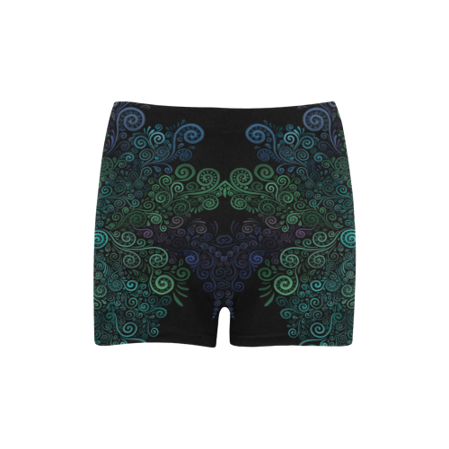 Turquoise 3D Briseis Skinny Shorts (Model L04)