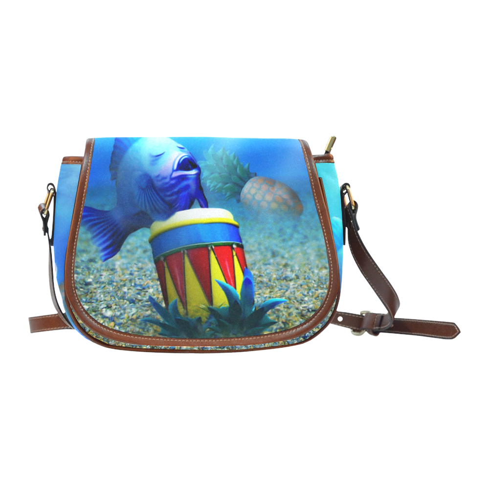 The Singing Fish Saddle Bag/Small (Model 1649) Full Customization