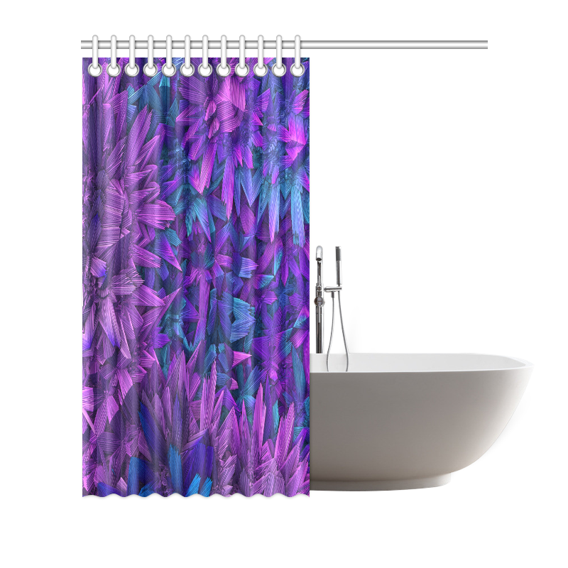 Purple Jungle Shower Curtain 72"x72"