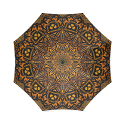 Golden Mandala Foldable Umbrella (Model U01)