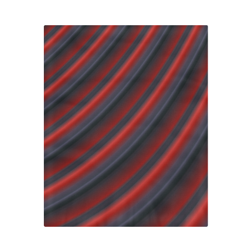 Red Gradient Stripes Duvet Cover 86"x70" ( All-over-print)