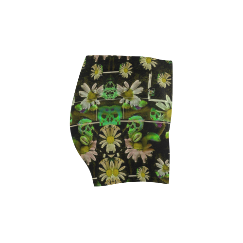 Skull in the fantasy forest popart Briseis Skinny Shorts (Model L04)