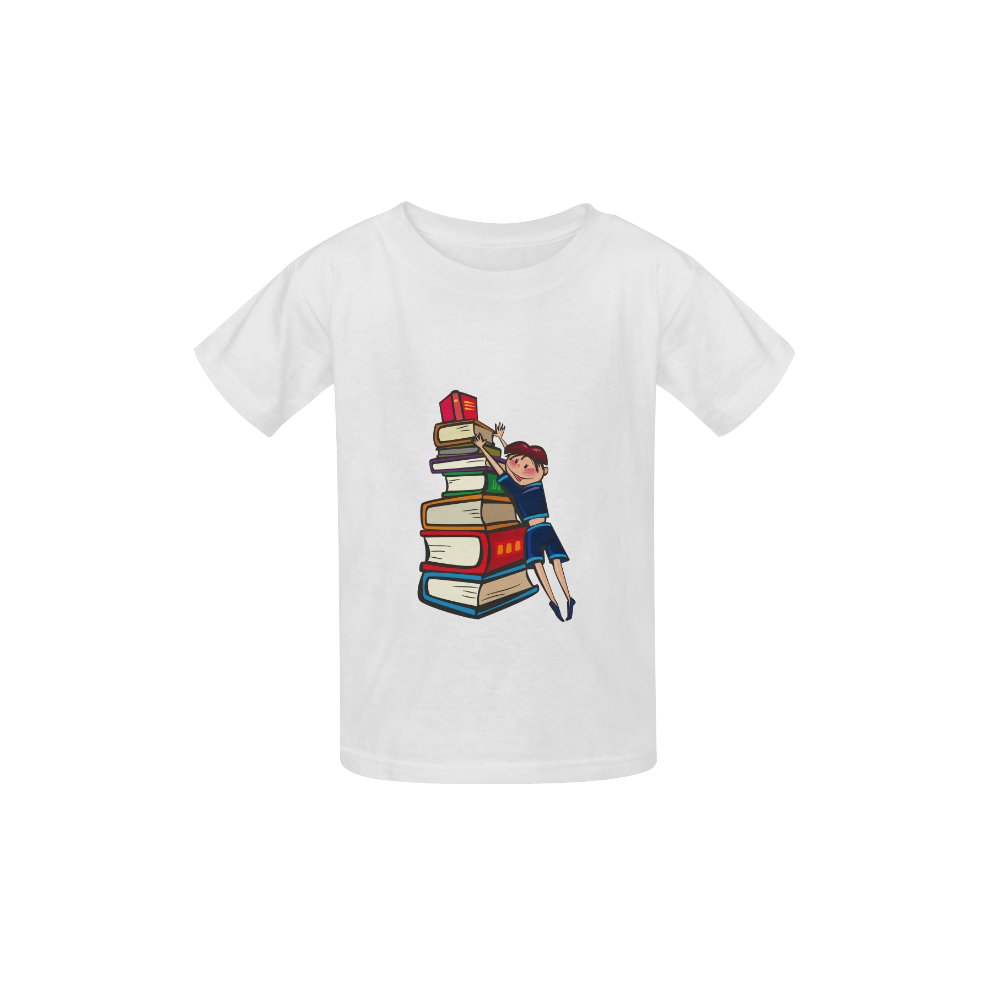 School Book Book Stack Boy Kid's  Classic T-shirt (Model T22)