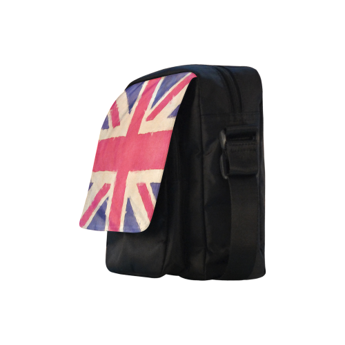 British UNION JACK flag grunge style Crossbody Nylon Bags (Model 1633)