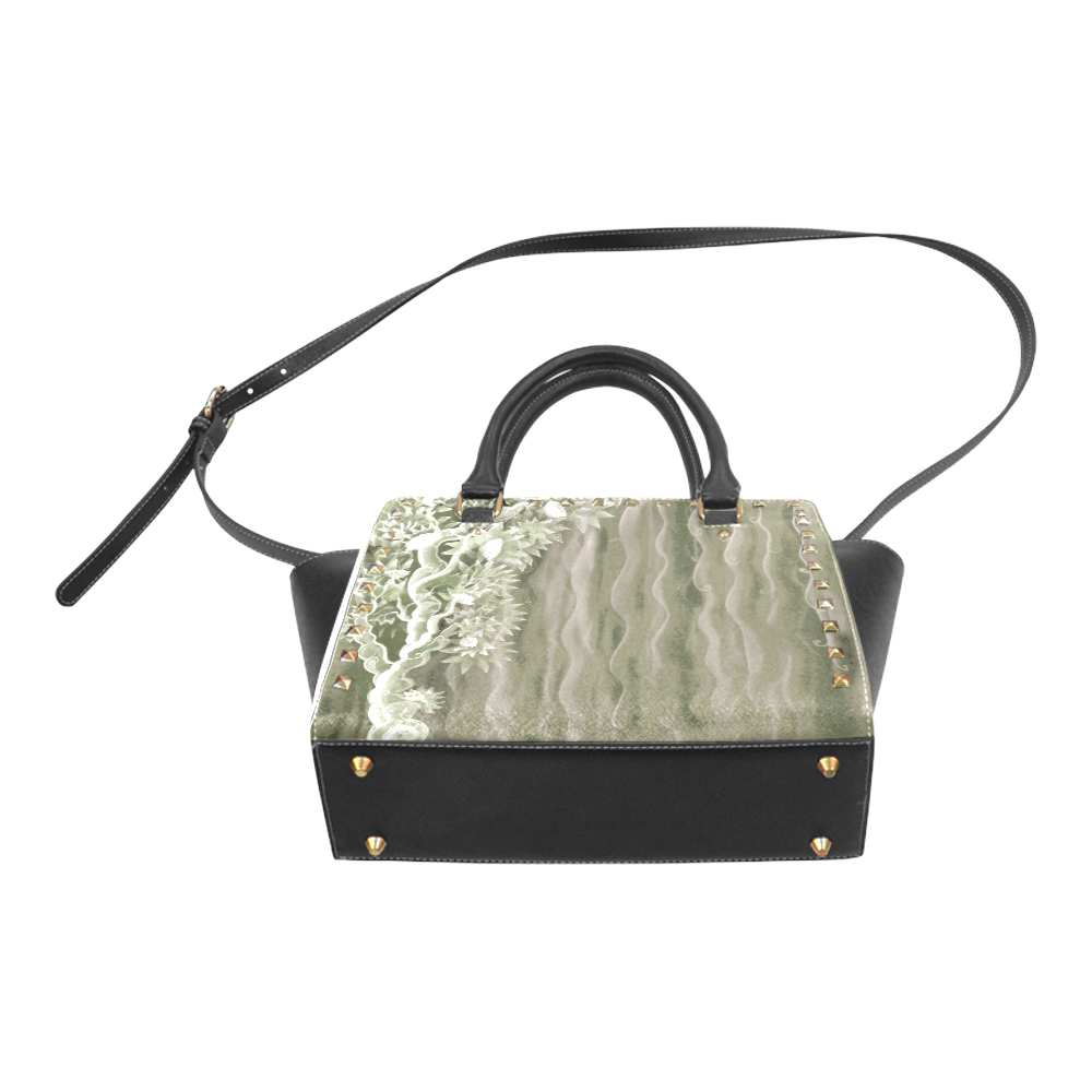 168-8 Rivet Shoulder Handbag (Model 1645)