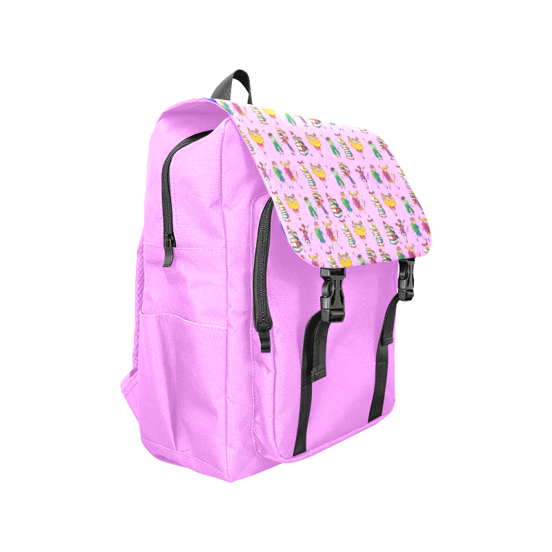 School Book Kids - Pink Casual Shoulders Backpack (Model 1623)