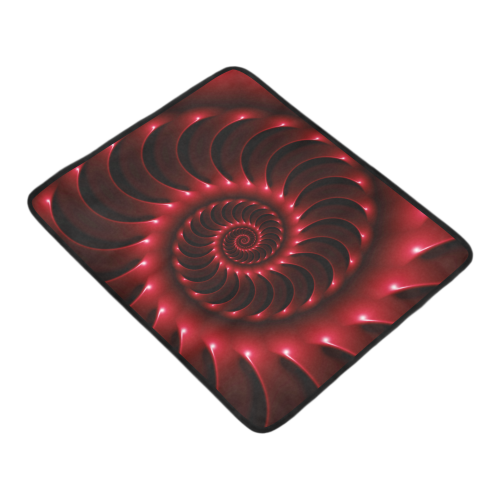 Glossy Red Spiral Beach Mat 78"x 60"