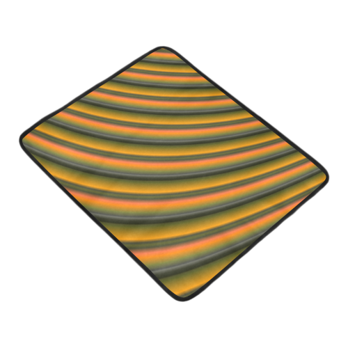 Mango Gradient Stripes Beach Mat 78"x 60"