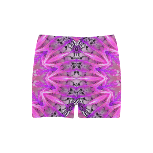 Lavender Lace Abstract Pink Light Love Lattice Briseis Skinny Shorts (Model L04)