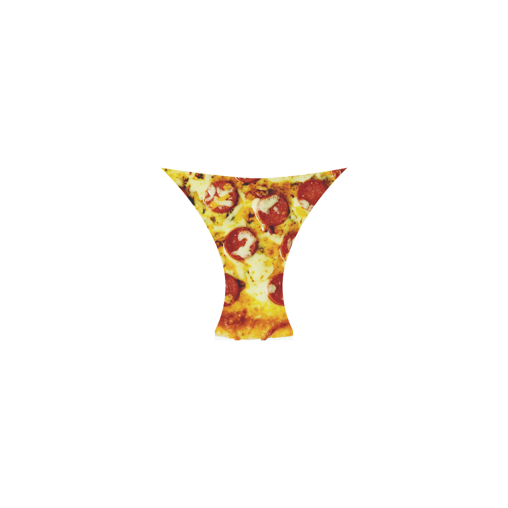 Novelty Cheesy Pepperoni Pizza Custom Bikini Swimsuit