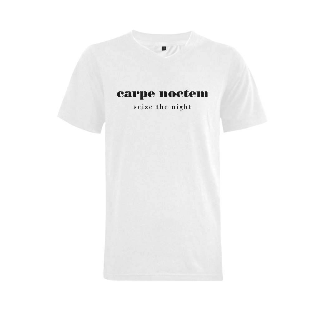 Carpe Noctem Seize the Night Men's V-Neck T-shirt (USA Size) (Model T10)