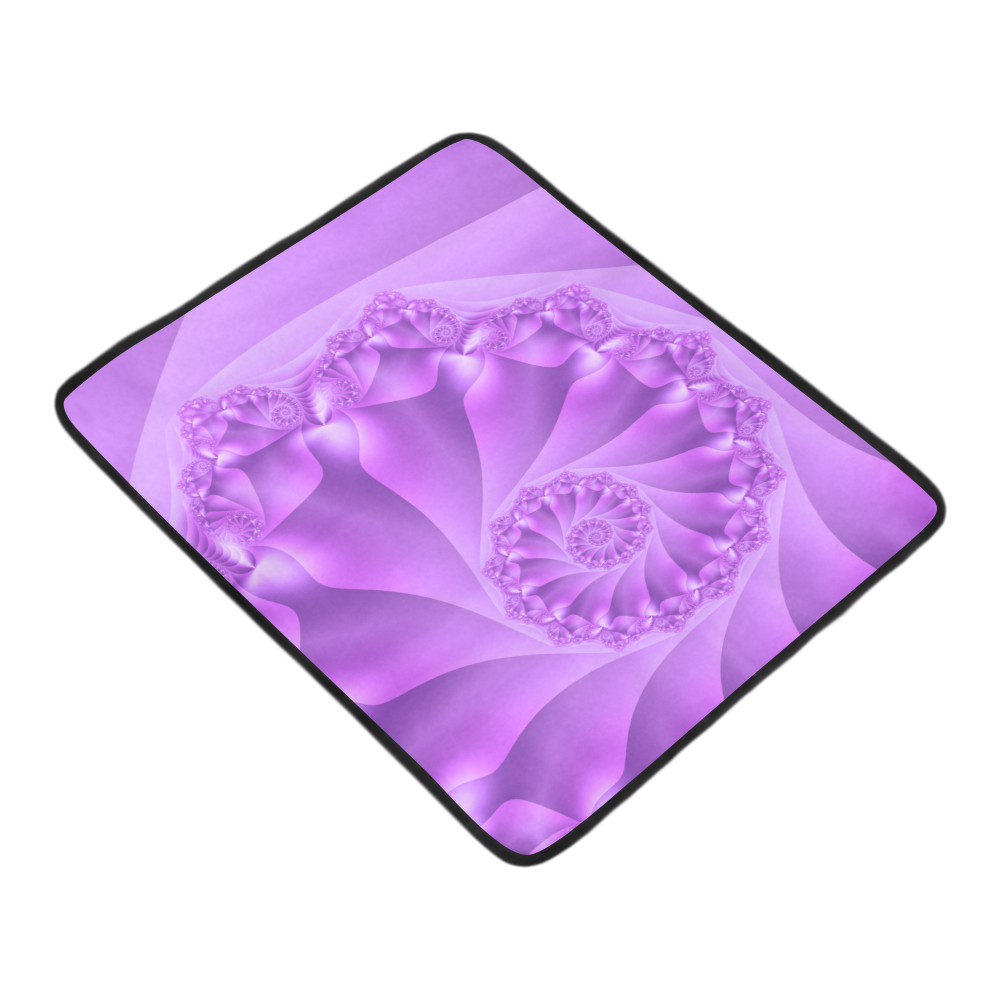 Purple Spiral Fractal Beach Mat 78"x 60"