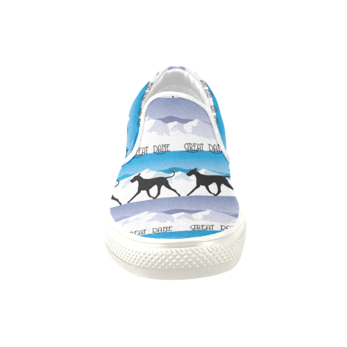 Great Dane Rockin The Rockies Women's Unusual Slip-on Canvas Shoes (Model 019)