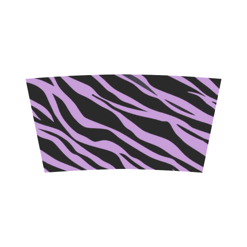 Lavender Zebra Stripes Bandeau Top