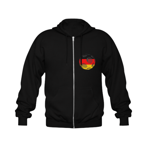 The Flag of Germany Gildan Full Zip Hooded Sweatshirt (Model H02)