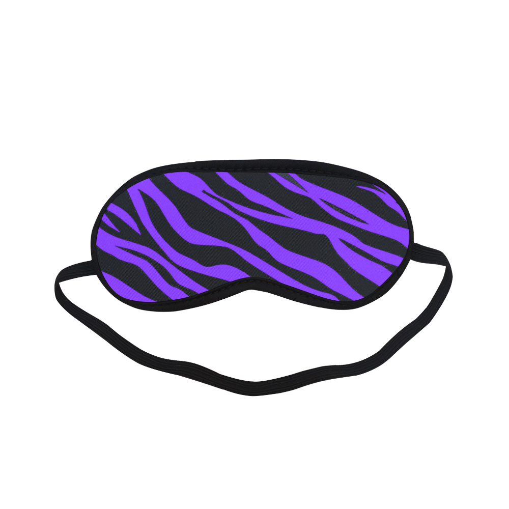 Deep Purple Zebra Stripes Sleeping Mask
