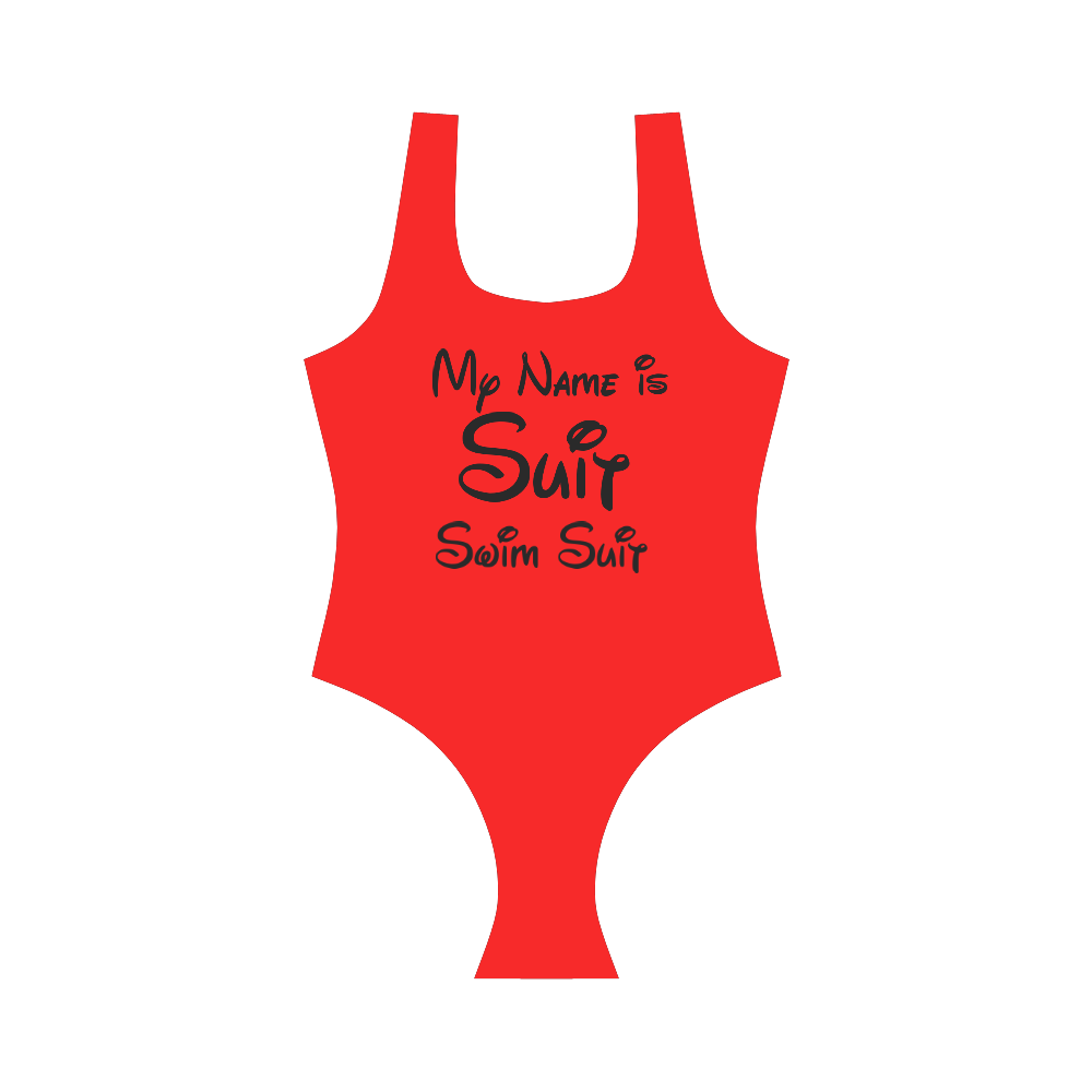 Message: My Name is Suit - Swim Suit Vest One Piece Swimsuit (Model S04)