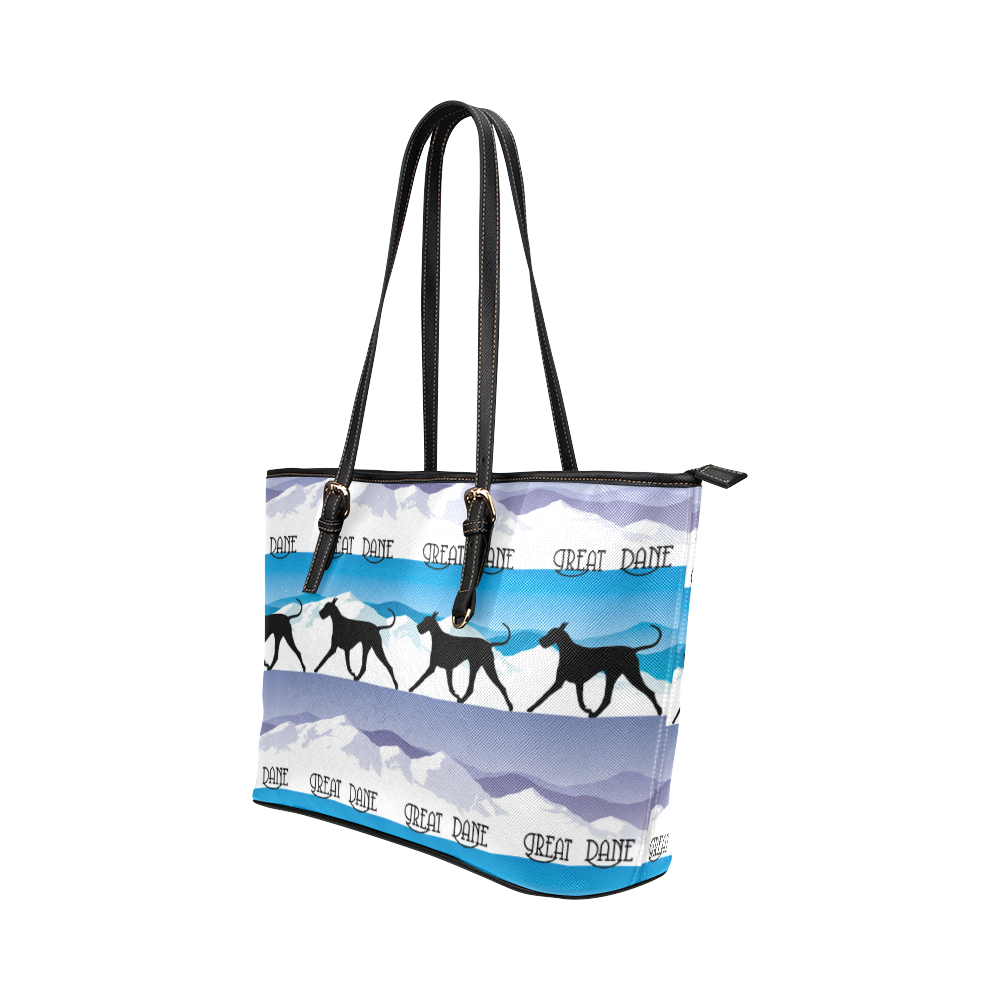 Great Dane Rockin The Rockies Leather Tote Bag/Small (Model 1651)