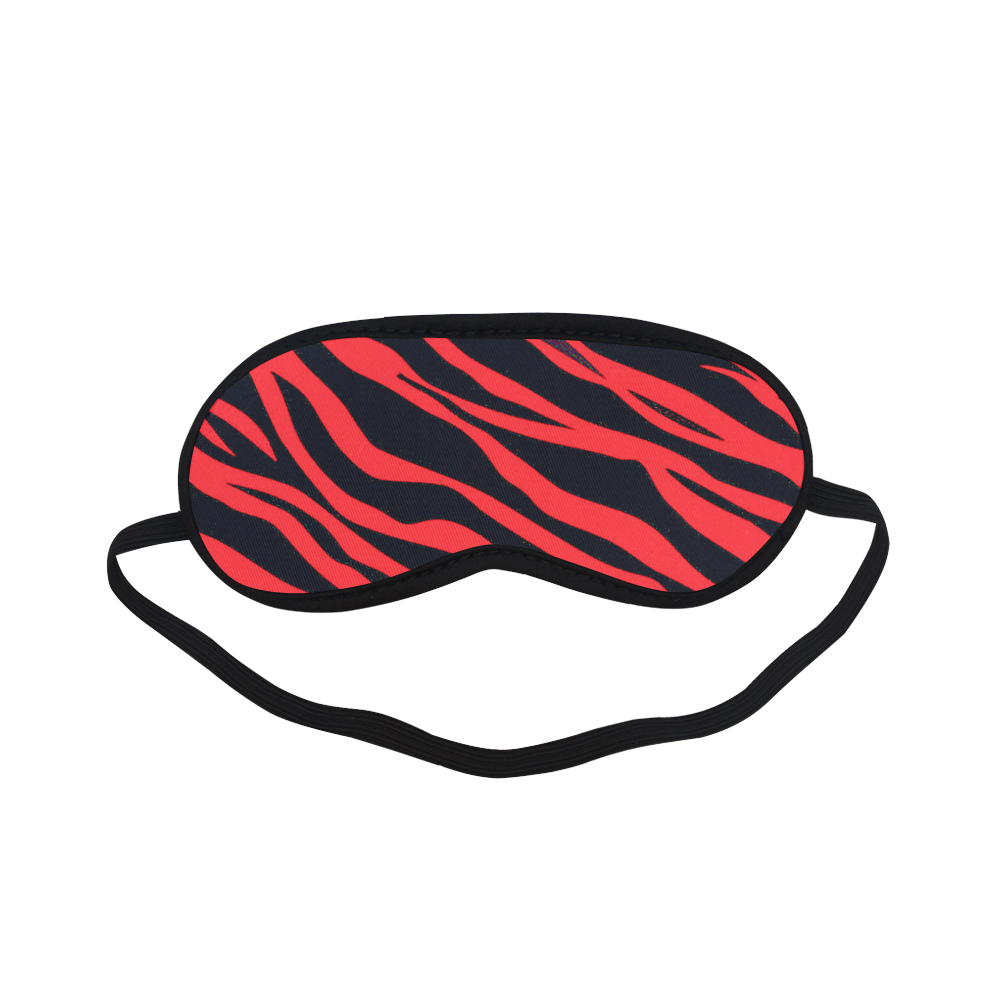 Red Zebra Stripes Sleeping Mask