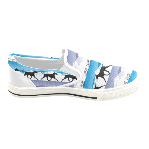 Great Dane Rockin The Rockies Women's Unusual Slip-on Canvas Shoes (Model 019)