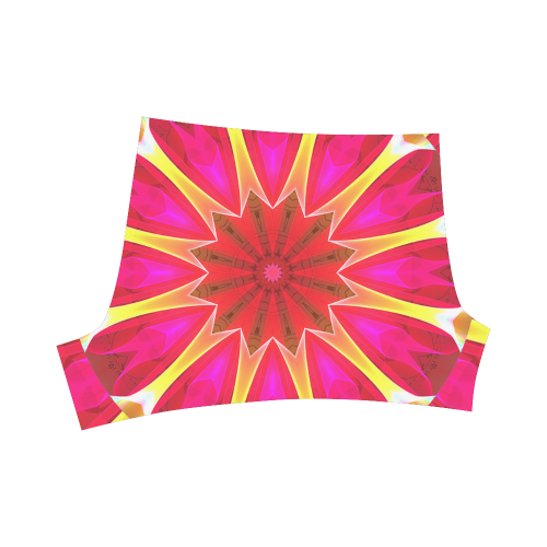 Cherry Daffodil Abstract Modern Pink Flowers Zen Briseis Skinny Shorts (Model L04)