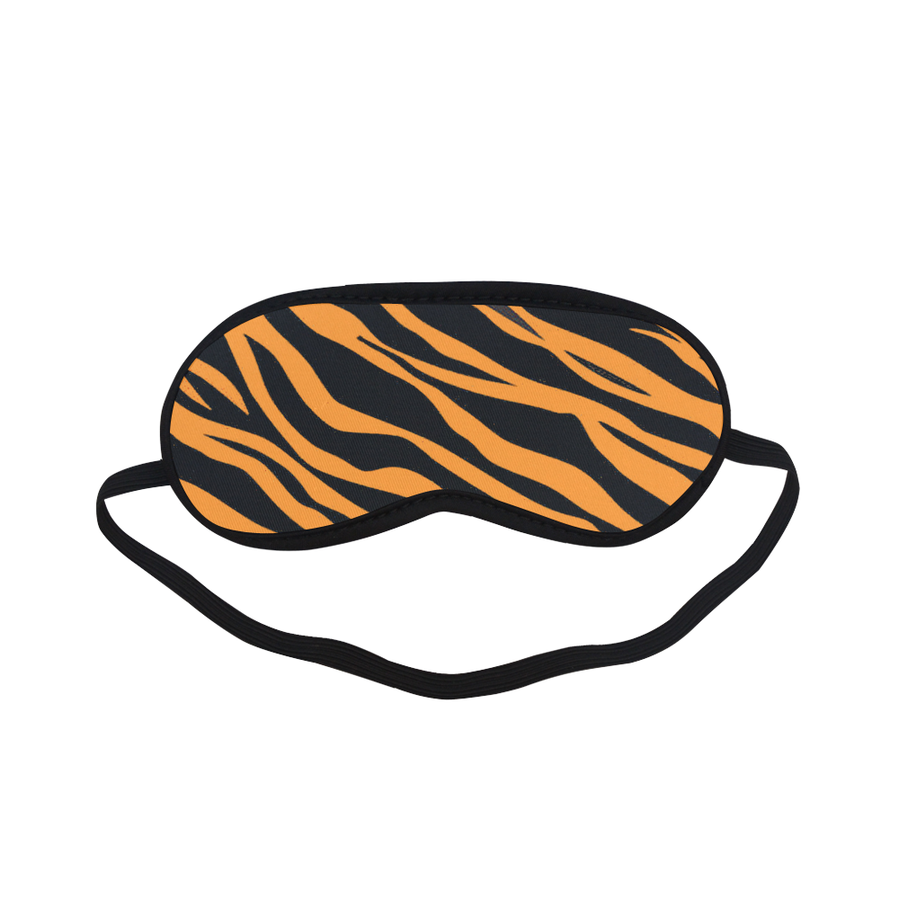 Orange Zebra Stripes Sleeping Mask