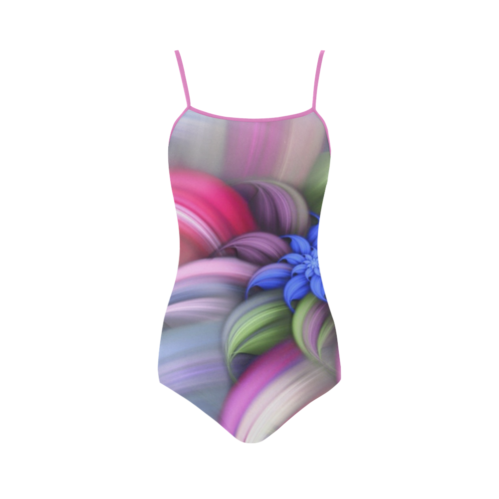 Swirling patterns Strap Swimsuit ( Model S05)