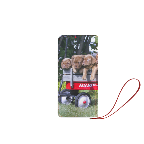 Dogue de Bordeaux puppies ready to roll! Women's Clutch Wallet (Model 1637)