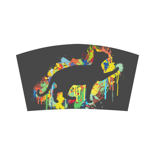 Lovely Cat Colorful Splash Bandeau Top