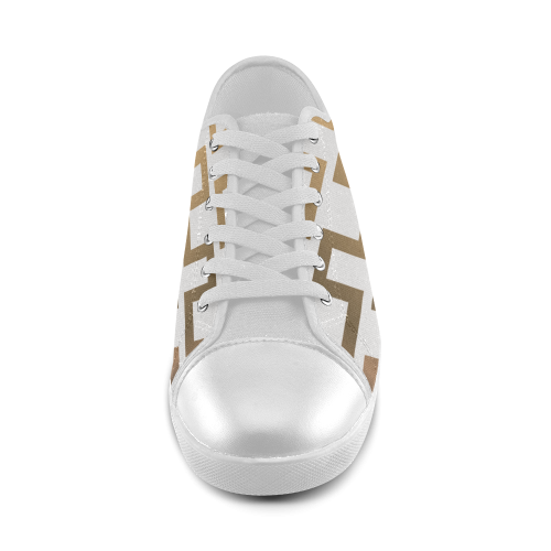 2_exclusive_gold Women's Canvas Shoes (Model 016)