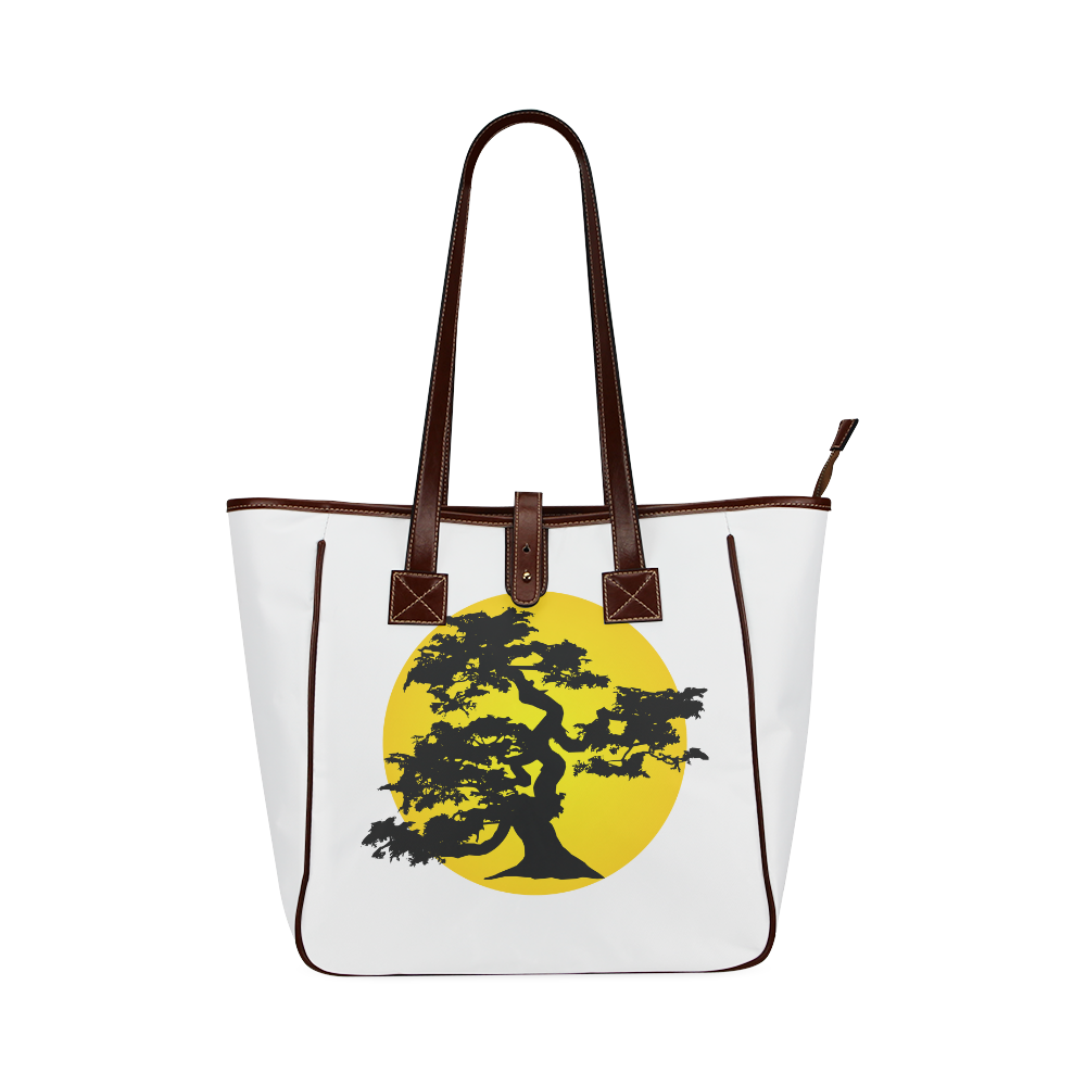 Bonsai Tree and Sun Classic Tote Bag (Model 1644)