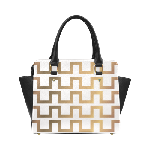 Exclusive Luxury Gold Bag 20s & 30s Inspired Set Classic Shoulder Handbag (Model 1653)