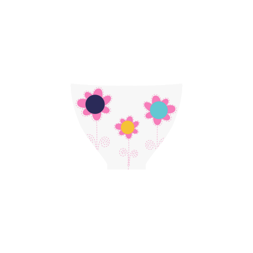 Pink romance Vintage Flower Art Custom Bikini Swimsuit