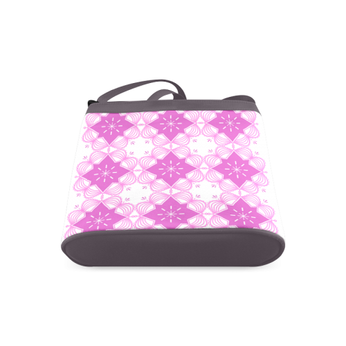 Pink and White Mandala Art Luxury Bag 60s Inspired Fashion Crossbody Bags (Model 1613)