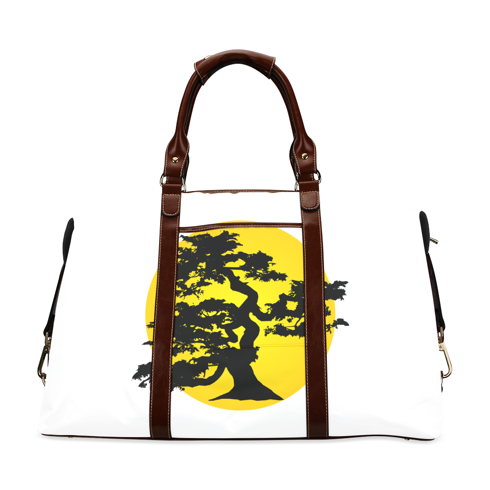 Sun and Bonsai Silhouette Classic Travel Bag (Model 1643)