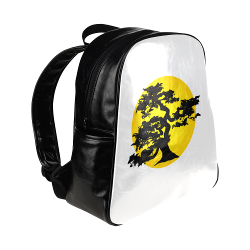 Bonsai Tree Sun Multi-Pockets Backpack (Model 1636)