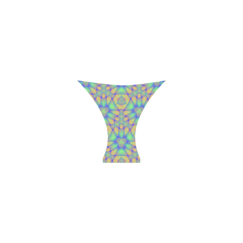 Tri-color Geometric Pattern Custom Bikini Swimsuit