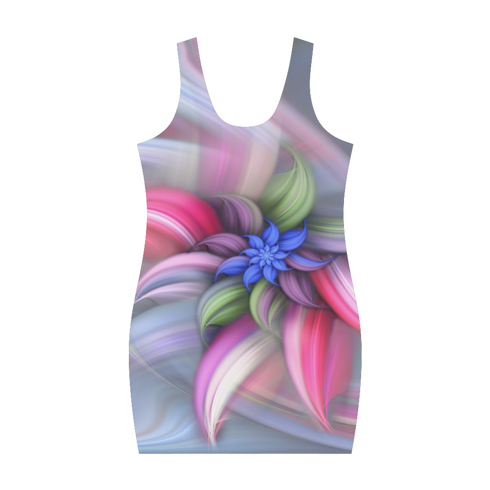 Swirling patterns Medea Vest Dress (Model D06)