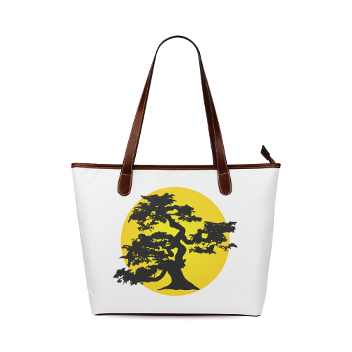 Bonsai Sun Shoulder Tote Bag (Model 1646)