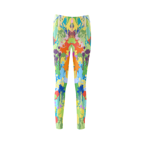Colorful Splash Design Cassandra Women's Leggings (Model L01)