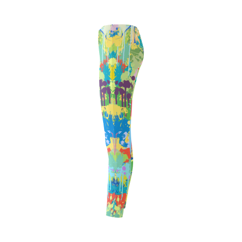 Colorful Splash Design Cassandra Women's Leggings (Model L01)