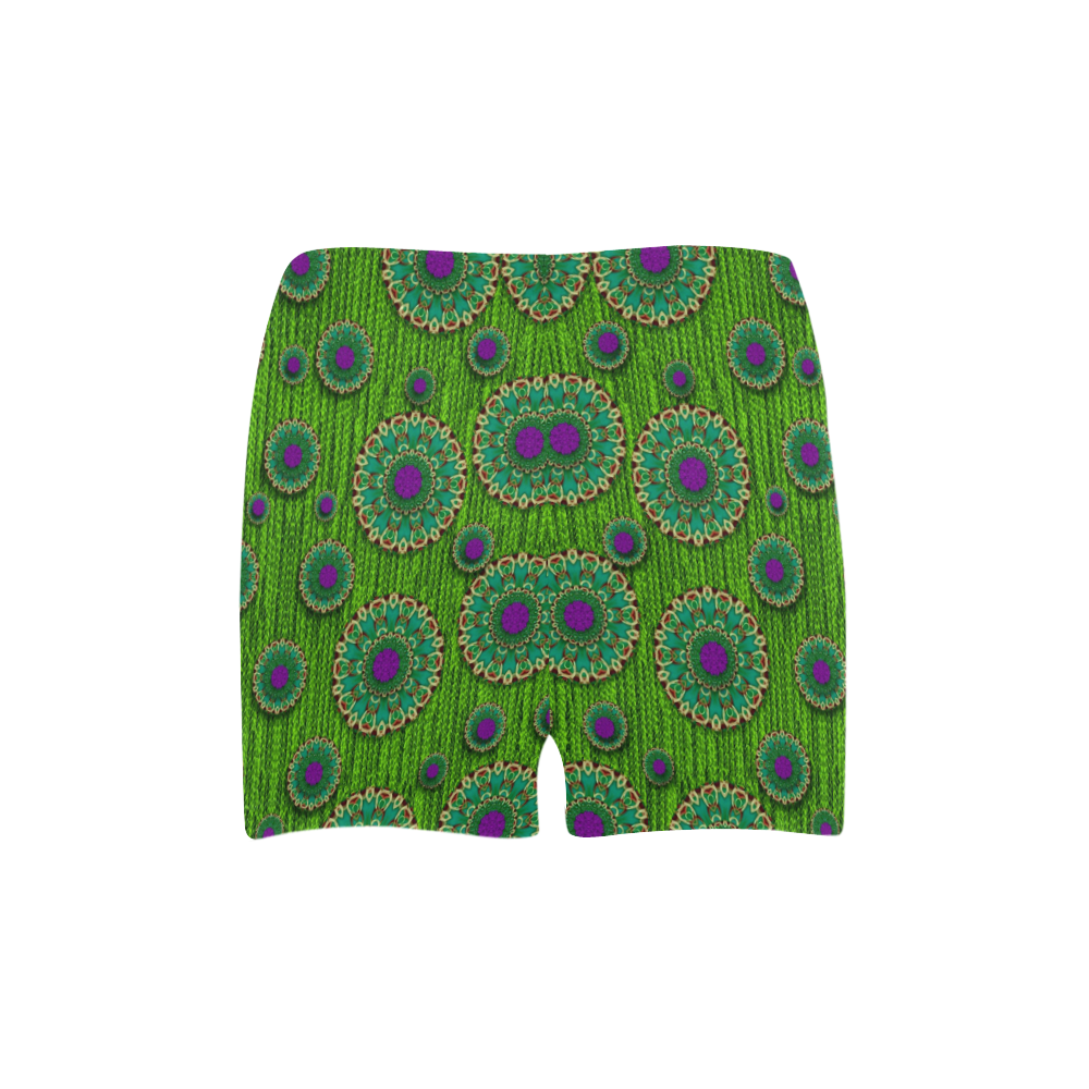 landscape and scenery in the peacock forest Briseis Skinny Shorts (Model L04)