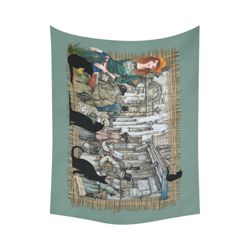 The boekewurm Cotton Linen Wall Tapestry 80"x 60"