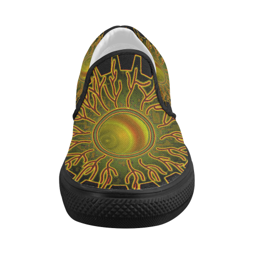 Eye of the Universe Women's Slip-on Canvas Shoes (Model 019)