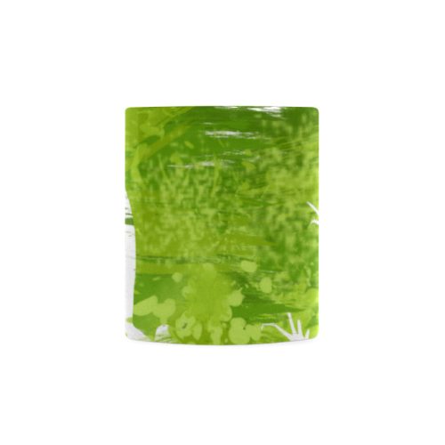 Green Lizard Shape Painting White Mug(11OZ)