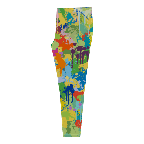 Colorful Splash Design Cassandra Women's Leggings (Model L01)