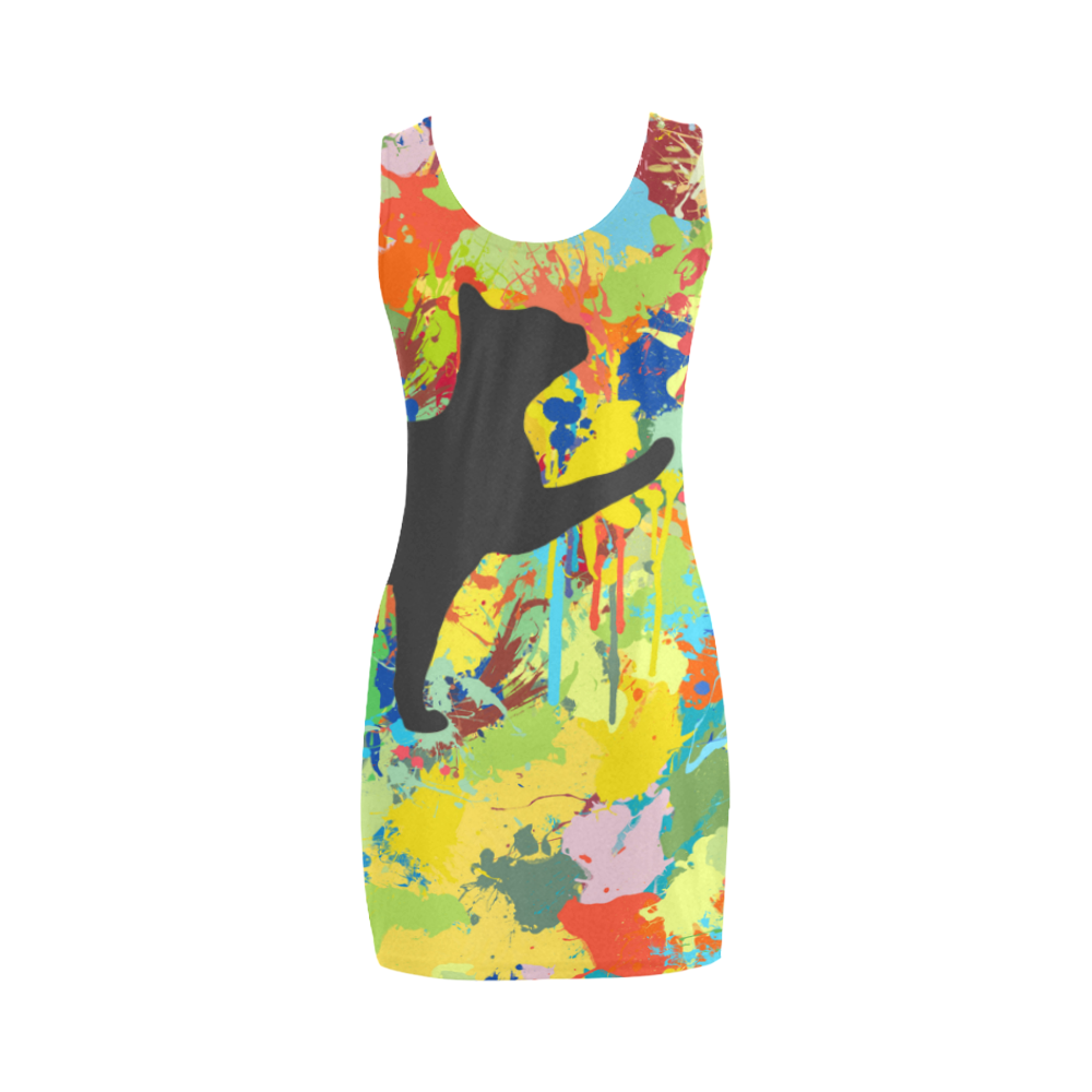 Lovely Cat Colorful Splash Complete Medea Vest Dress (Model D06)