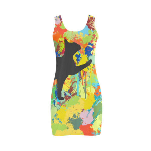 Lovely Cat Colorful Splash Complete Medea Vest Dress (Model D06)