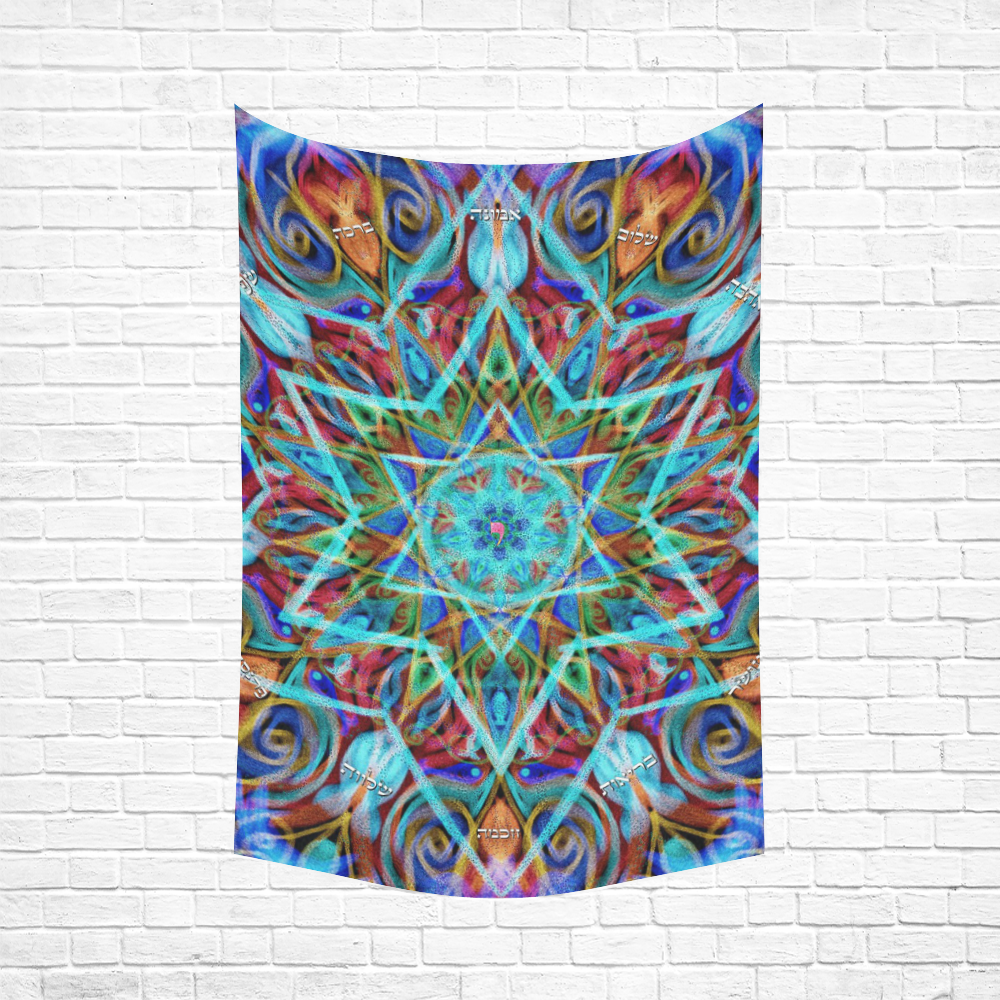 blessing Cotton Linen Wall Tapestry 60"x 90"
