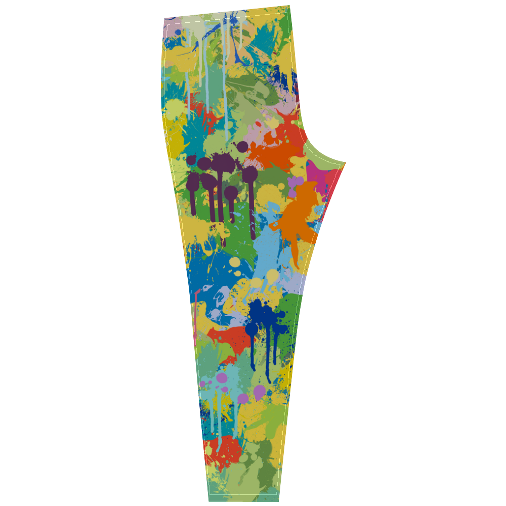 Colorful Splash Design Cassandra Women's Leggings (Model L01)